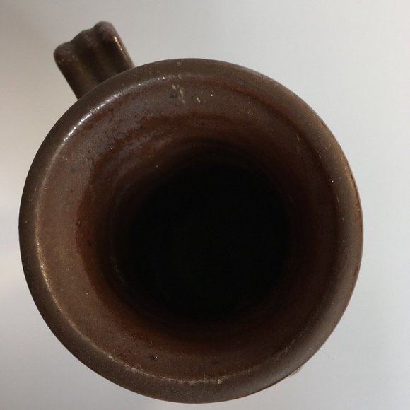 Mug Man Smiling Art Studio Pottery 3-D Face Glazed Stoneware Cup Mustache Nose - Picture 11 of 12